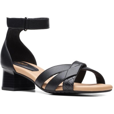 Женские туфли Clarks Desirae Lily из черной кожи на каблуке 10 см (B,M) BHFO 2004