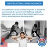 Silent Basketball, 2025 New Dribble Dream Silent Basketball 7-24cm/9.44in,Material Upgraded Silent Basketball, Basketball Indoor Training Quiet Ball Gift for Youth(Size:NO.7 Blue)
