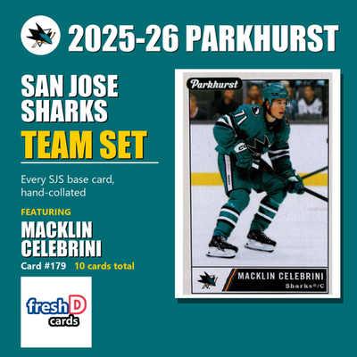 San Jose Sharks - Michael Misa (RC) & Macklin Celebrini - 2025-26 Parkhurst Hock
