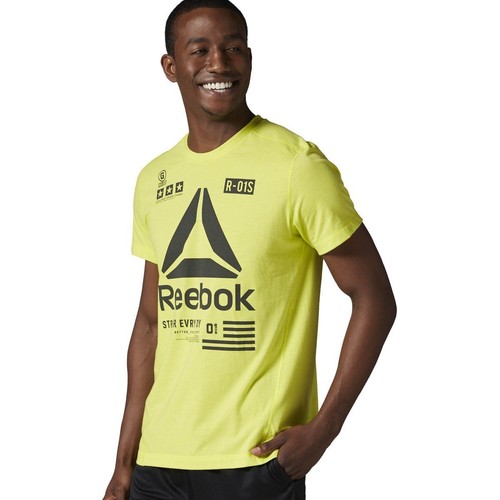 

[AX9363] Мужская футболка Reebok One Series Speedwick Delta, Желтый