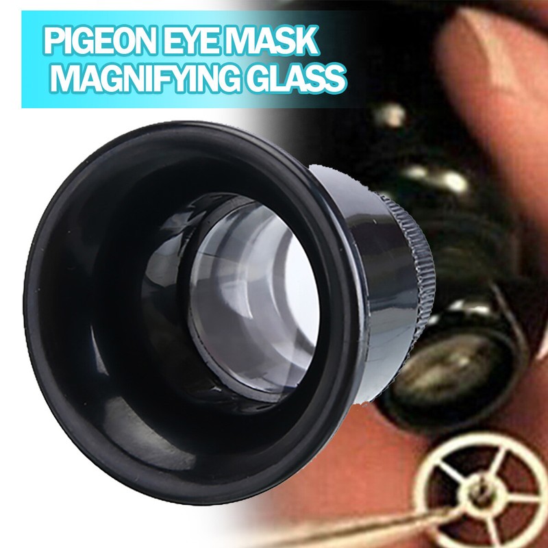 20X Jewellers Monocle Loupes Loop Magnifying Eye Glass Watch Jewelry Repair Kit