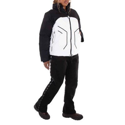 MONCLER MONCLER LOGO TRIM COTTON FLEECE TRACK PANTS