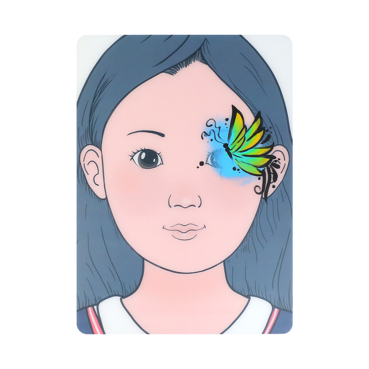 Bowitzki Face Painting Practice Board Professional Board Set 2 Pack For Kids