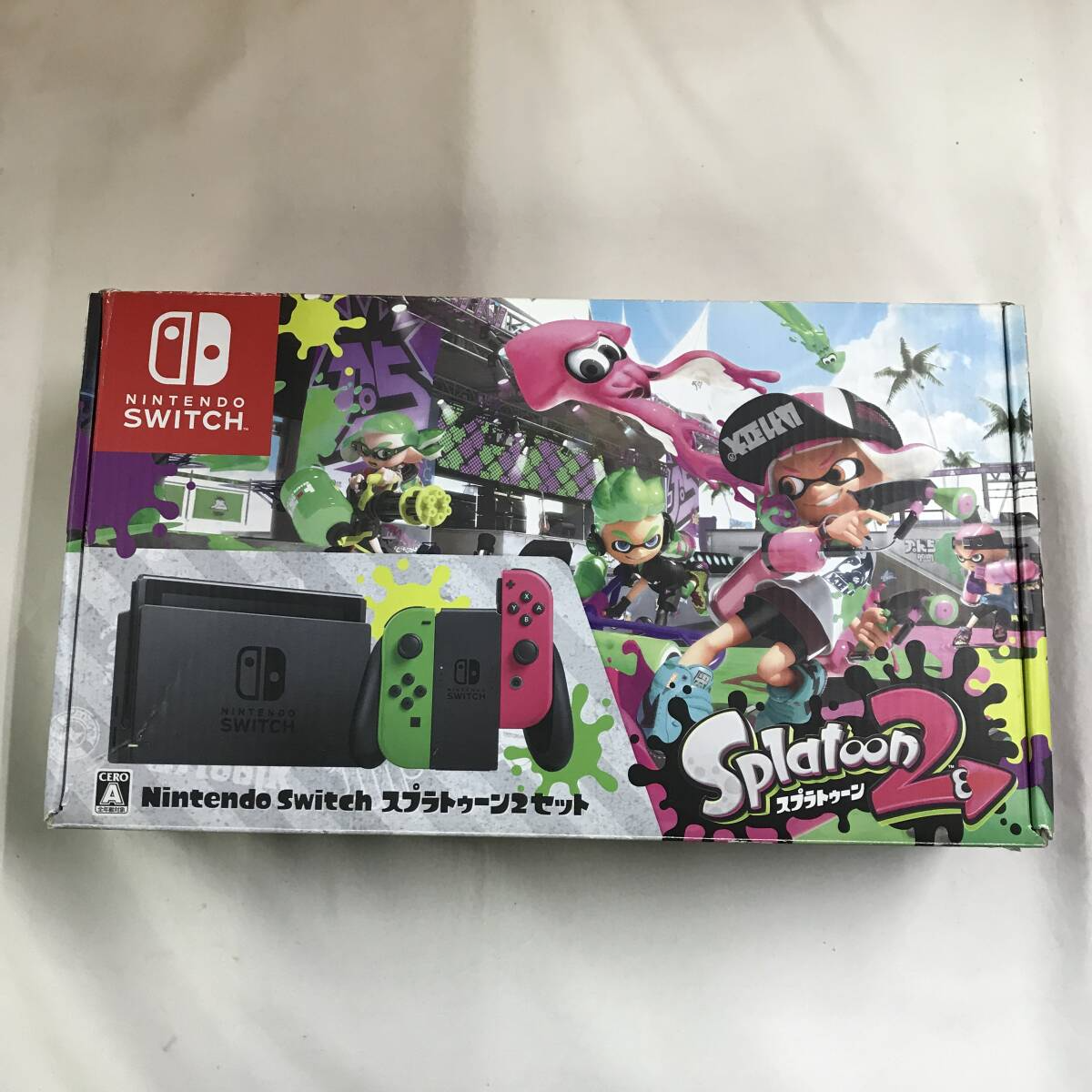 Nintendo Switch Console System Splatoon 2 Neon Pink/Neon Nintendo Switch Console System Splatoon 2 Neon Pink/Neon