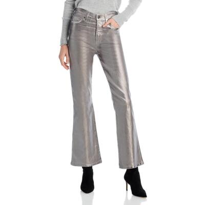 Veronica Beard Womens Carson Coated Flared Denim Ankle Jeans BHFO 6551