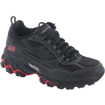 

Skechers Mens Arch Fit Akhidime Черная спортивная и тренировочная обувь BHFO 8753, Black/red