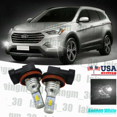 Ксенон White H8 H11 LED ПРОТИВОТУМАННЫХ Bulb  Hyundai Santa Fe 2013-2016 Sonata 2011-2015