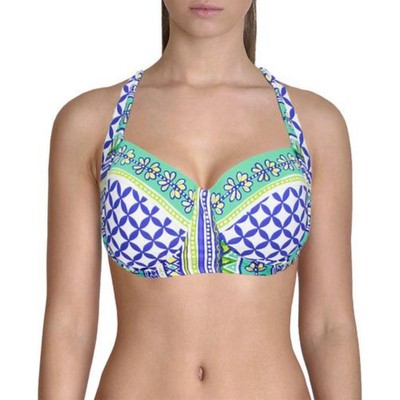 

Женский синий купальник бикини на косточках Bleu Rod Beattie  BHFO 0917, Blue/green