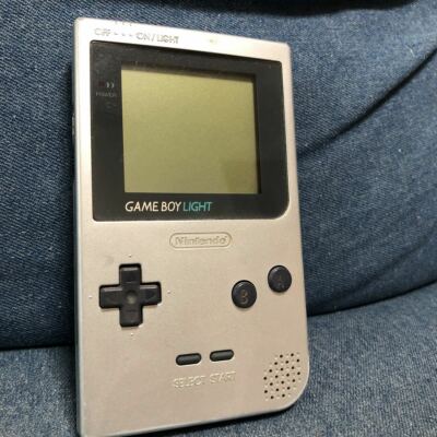 NINTENDO GAME BOY LIGHT Silver color Japan Console Only No