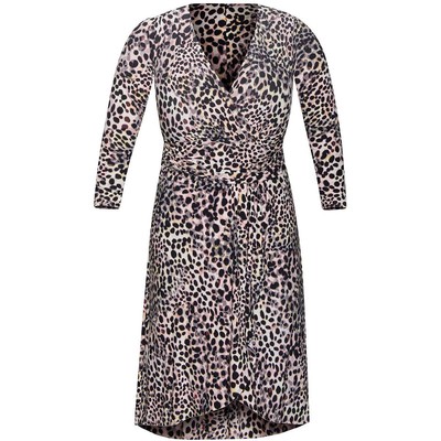

Rachel Rachel Roy Женское трикотажное платье миди с принтом в рабочем стиле плюс BHFO 4197, Black/blush combo