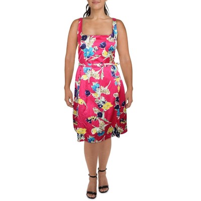 

Женское розовое плиссированное платье прямого кроя Lauren Ralph Lauren  BHFO 3557, Pink mu