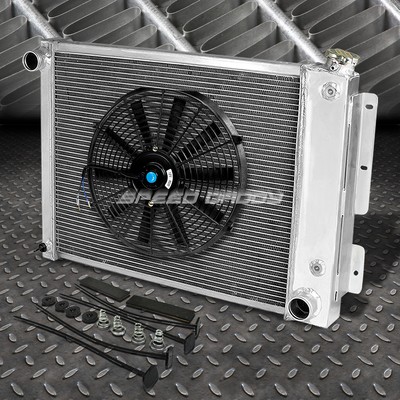 3-РЯДНЫЙ АЛЮМИНИЕВЫЙ РАДИАТОР + КОМПЛЕКТ ИЗ 1X 16 ВЕНТИЛЯТОРОВ ЧЕРНОГО ЦВЕТА ДЛЯ CHEVY CAMARO/FIREBIRD T/A 67-69
