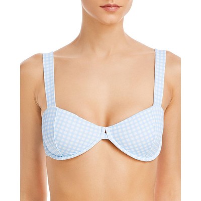 Aqua Swim Женское синее бандо на косточках, пляжная одежда, бикини, плавательный топ S BHFO 3477