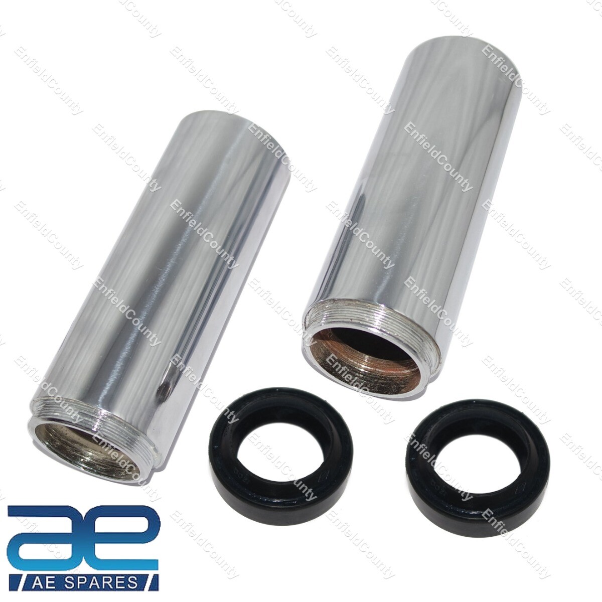 For Ajs Matchless Front Forks Oil Seal Holders Steel Chrome  