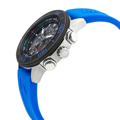 Pre-owned Citizen Promaster Sailhawk Alarm World Time Chronograph Analog-digital Black