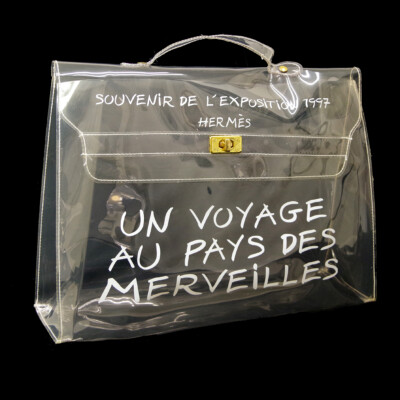 HERMES 透明バッグ エクスポジション1997 Hermès 1997 Souvenir De L'exposition Clear Kelly Translucent