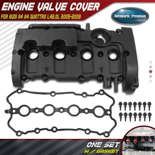 Engine Valve Cover w/ Gasket & Bolts for Audi A4 A4 Quattro 2.0L DOHC