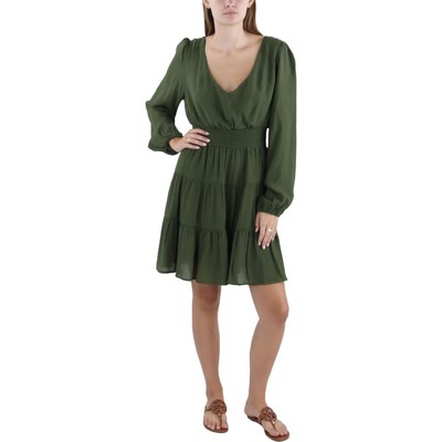 Женское зеленое приталенное мини-платье-клеш City Studios Juniors XL BHFO 0963