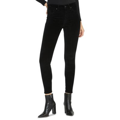 

Женские черные вельветовые джинсы скинни Hudson Barbara с высокой талией  BHFO 9072, Черный