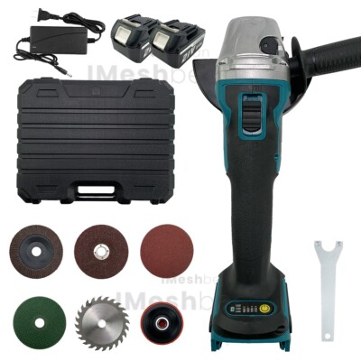Electric Brushless Cordless Angle Grinder Battery Kit 4-1/2'' Cut-Off Angle Grind