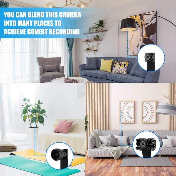 1080P HD Wireless Mini WIFI Camera Hidden Nanny Security Spy DIY Pinhole DVR Cam - Image 9