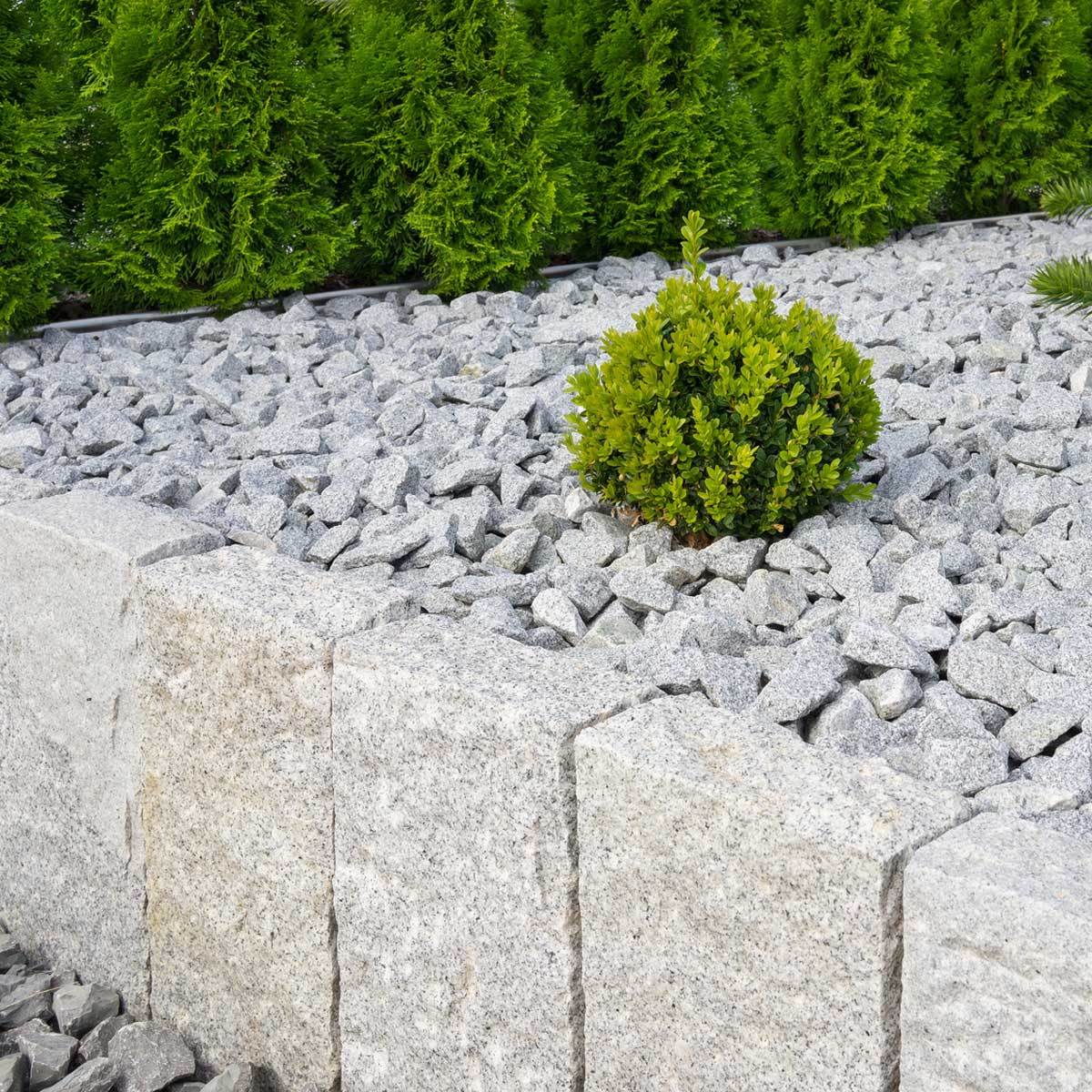 Granit Mauersteine Randsteine Garten Bord Stein Natur 40x20x10cm 1000kg Palette | eBay