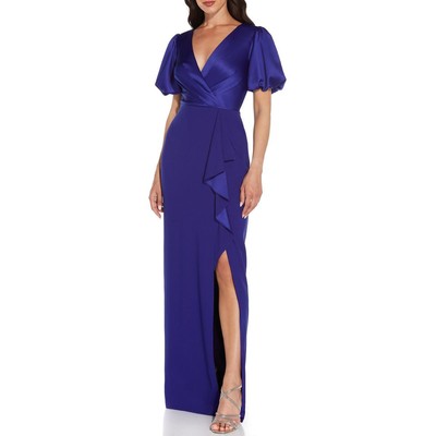 

Женское вечернее платье с каскадом и рюшами Adrianna Papell BHFO 5166, Electric blue