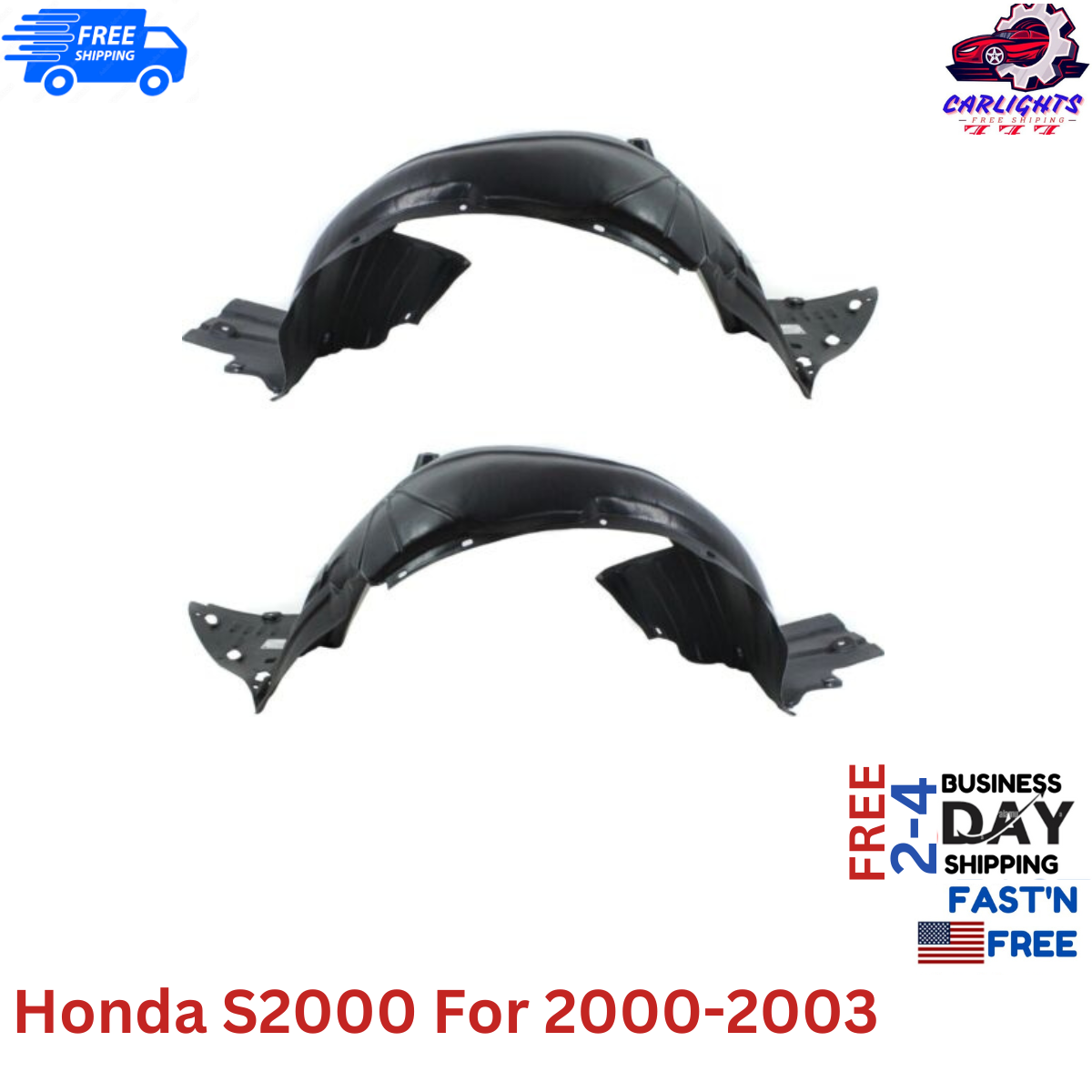 Fits Honda S2000 Splash Shield For 2000-2003 Front Left & Right Side Set 2pc