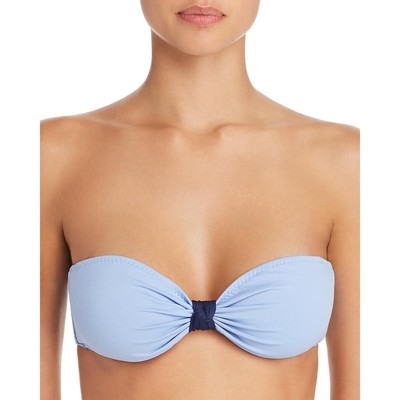 

Женский синий бикини-бандо Eberjey, раздельный купальник  BHFO 4653, Blue/navy