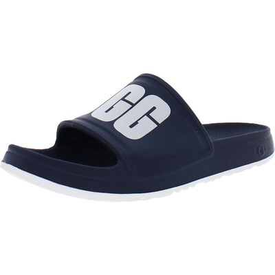 

Ugg Mens Wilcox Navy Slip On Logo Pool Slides Shoes 14 Medium (D) BHFO 4728, Wilcox