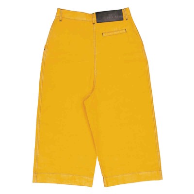 Pre-owned Loewe Yellow Contrast Stitch Culottes