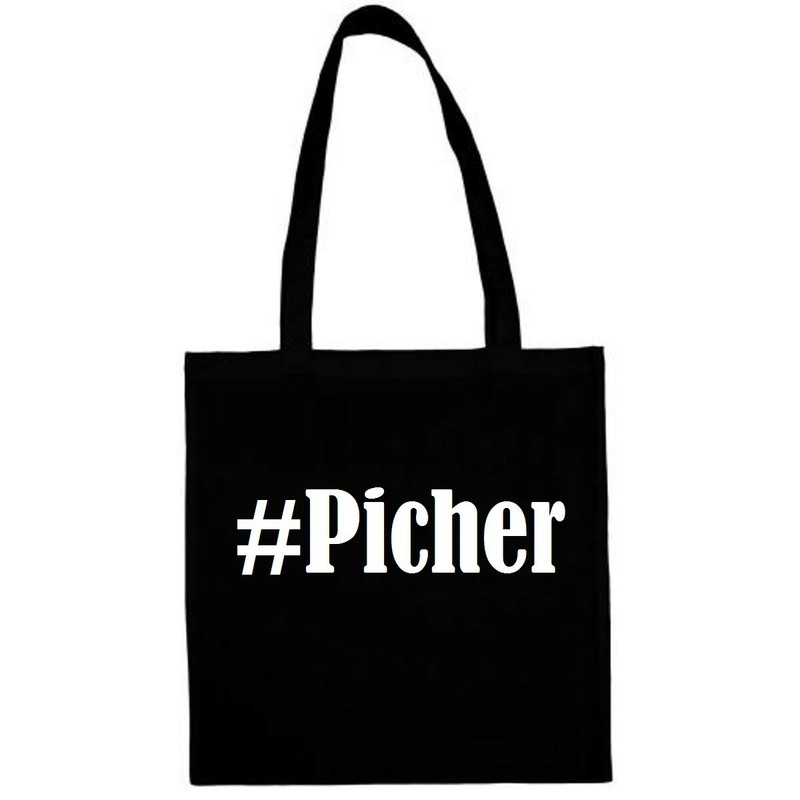 Tasche Beutel Baumwolltasche #Picher Hashtag Einkaufstasche Schulbeutel Turnbeut