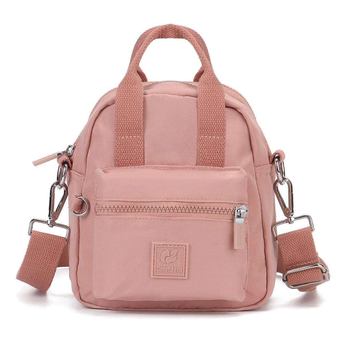 Womens Mini Backpack Purse Nylon  Adjustable Shoulder Rucksack Small Travel Bag