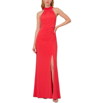 Adrianna Papell Женское красное вечернее платье с украшениями Gown Petites 8P BHFO 9965