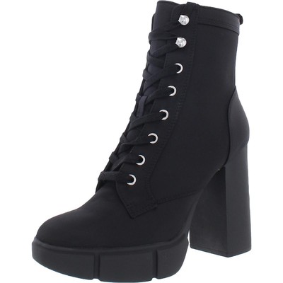Женские ботинки Hani Steve Madden черного цвета в армейском стиле на шнуровке 7.5 Medium (B,M) BHFO 0262