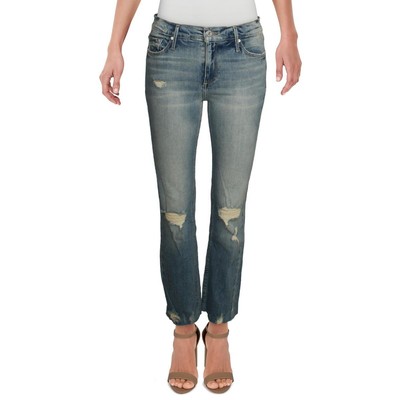 

Джинсы Black Orchid Denim Womens Bardot со средней посадкой из денима прямого кроя BHFO 1589, Bardot