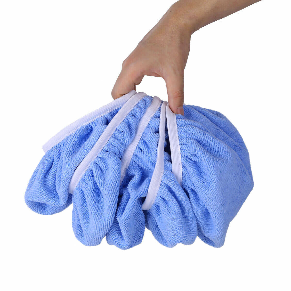 24x Car Orbital Buffer Polisher Pad Bonnet Microfiber Buffing Pad Cover 5-6 inch