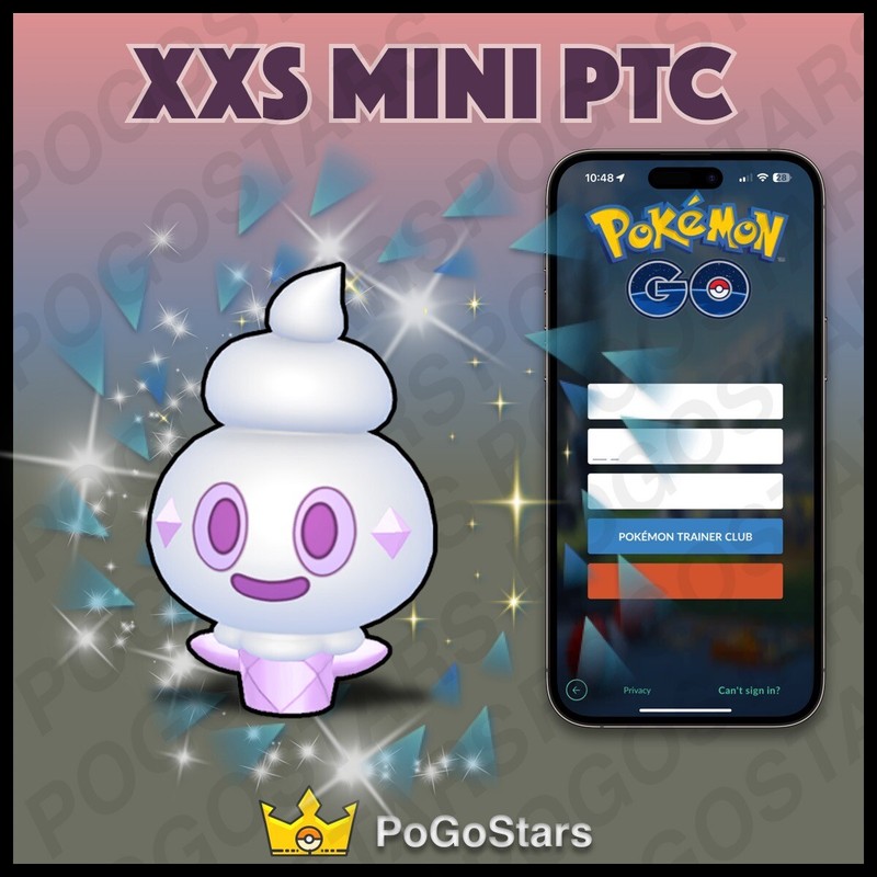 Pokémon PTC Go - XXS Shiny Vanillite - 80K Stardust✨Read
