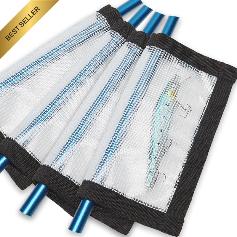 4-8 Pack Fishing Lure Wraps, Resistant Clear PVC Lure Covers for Rod Fabric Hook