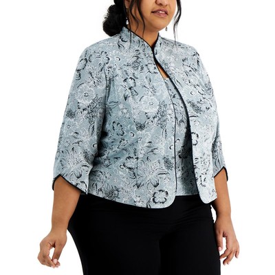 

Alex Evenings Womens Glitter Evening Formal Twinset Jacket Plus BHFO 4160, Ice sage