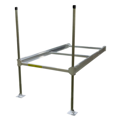 MotoAlliance DIY Aluminum Boat Dock 8 ft x 4 ft Durable Dock Kit Lakes Shoreline