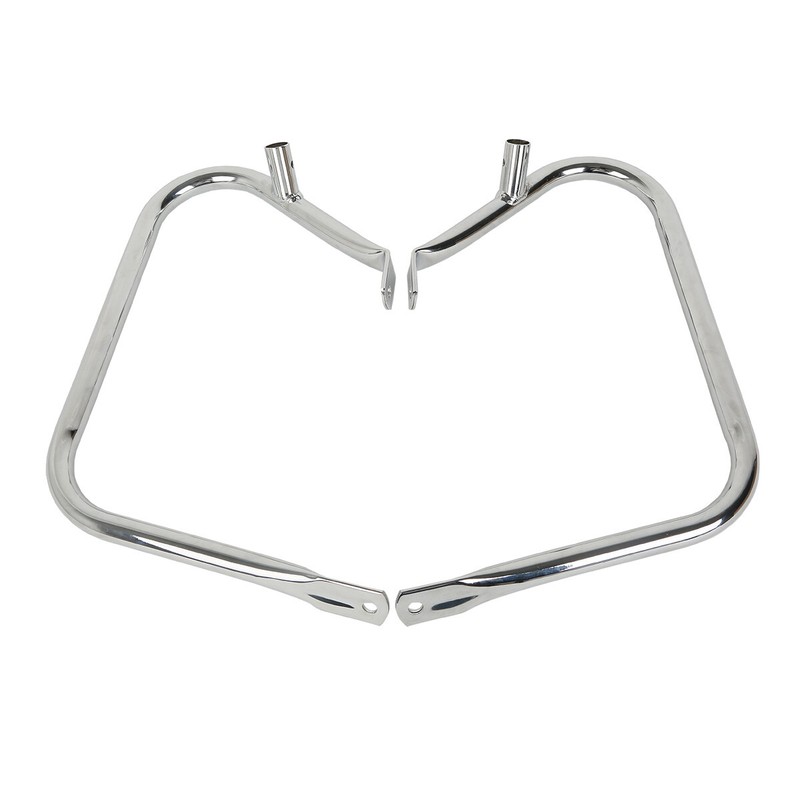 Chrome Saddlebag Guard Bracket Fit For Harley Touring