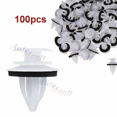 100pcs Door Trim Panel Clips W/Seal Ring For BMW E30 E34 E36 E38 E46 X5 M3 M5 Z3