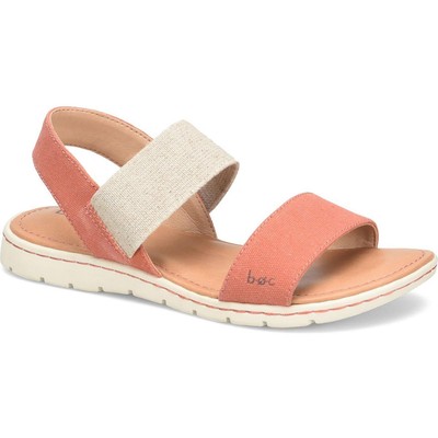 

Женские повседневные сандалии BOC Calla Canvas Comfort с ремешком на пятке BHFO 4231, Coral canvas, Calla