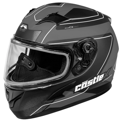 Castle X CX360 Atlas Youth Snowmobile Helmet - Matte Charcoal