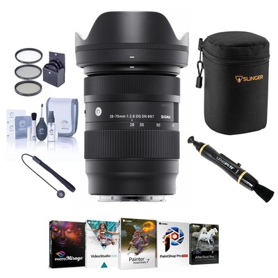Современный объектив Sigma 28-70mm f/2.8 DG DN с L-образным креплением и комплектом программного обеспечения для ПК