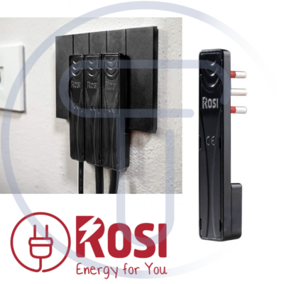 Set 4 Spine Salvaspazio 90° 10A 250V Con Terra – Ultrapiatte Per Prolunghe E Casa