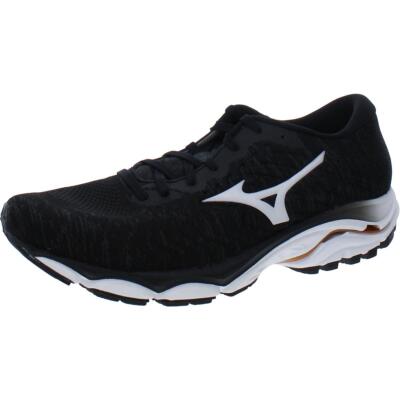 Мужские кроссовки Mizuno Wave Inspire16 черные для спорта и тренировок 10 Medium (D) 5282