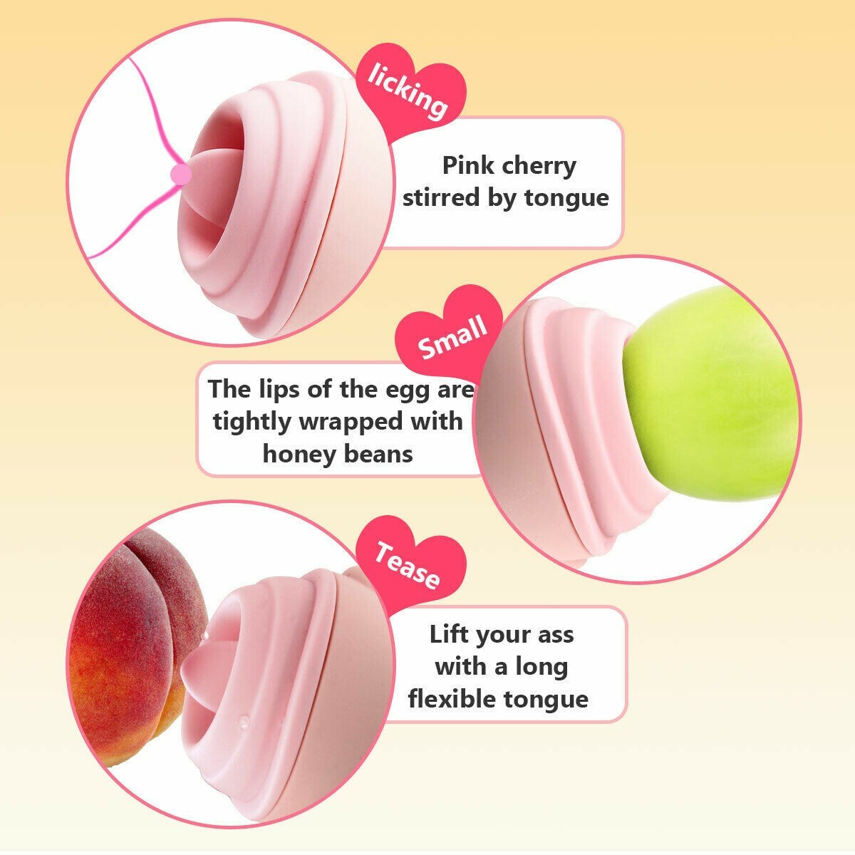 Licking Tongue Vibrating Pig Power Vibrator Clitoris Masturbation Nipple Massage - Picture 6 of 11