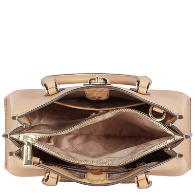 Pre-owned Michael Kors Ruby Satchel Bag 30s3gr0s1l-222 In Camel